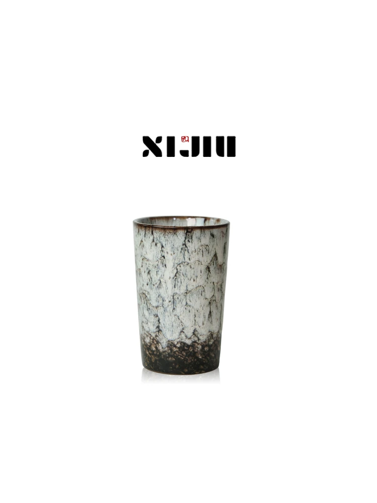 

Xijiu Small Batch Changeable Color Coffee Cup Mugs Water Cup Gift Box Coffee Cup Plate Set Gift Box Retro Style Ceramic
