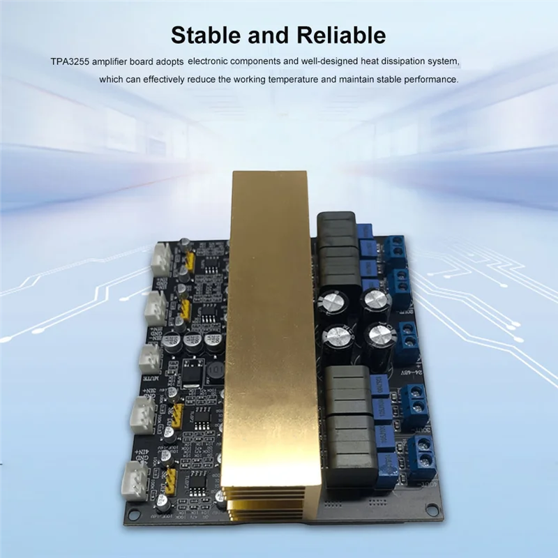 

TPA3255 HIFI Power Amplifier Module Class D 4 Channel High-Power Digital Audio Amplifier Board Sound Audio Parts