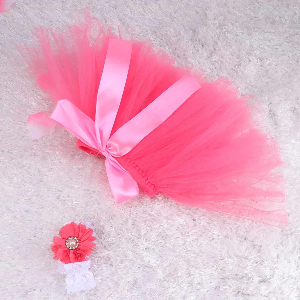 

Tutu Skirt Costumes Crochet Bow-Knot Dress Outfits Clothes for