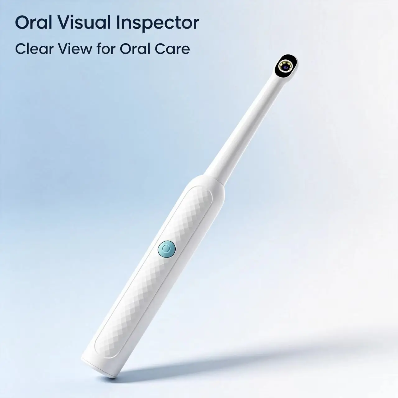 HTMCK WiFi Oral Endoscope Wireless Visual HD Borescope with 8 LED Light Handheld Oral Care for iPhone, Android