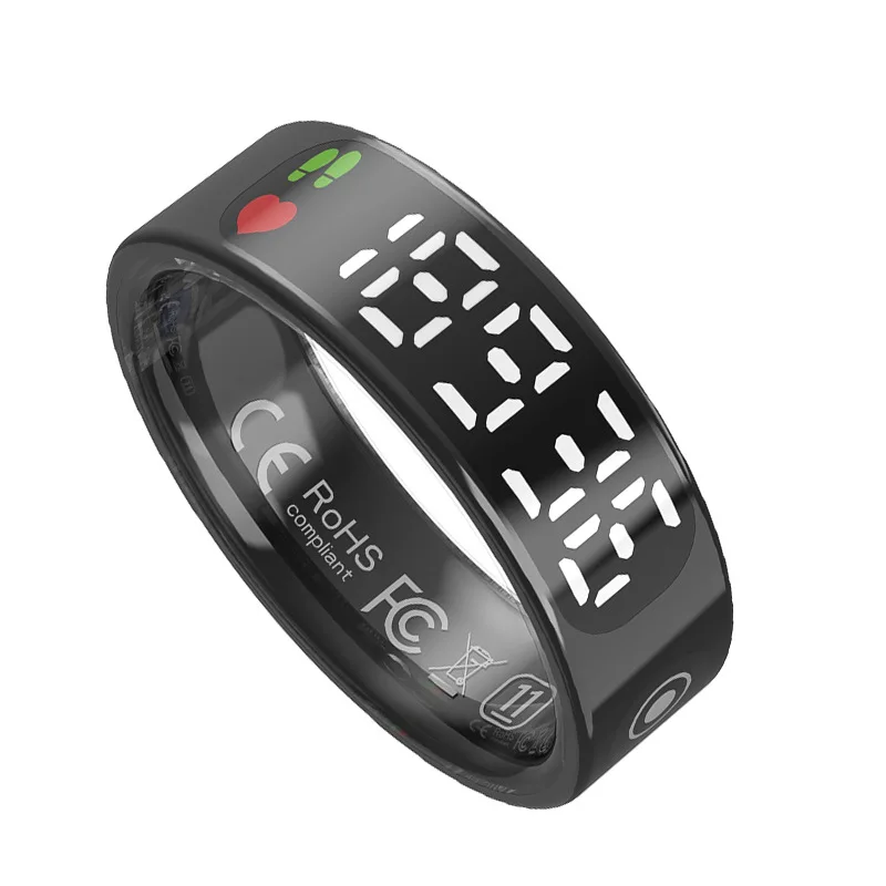 High Quality Chip Controls Touch Screens Smart Rings Heart Rate Monitoring Blood Oxygen Sleep Monitoring Bluetooth Waterproof
