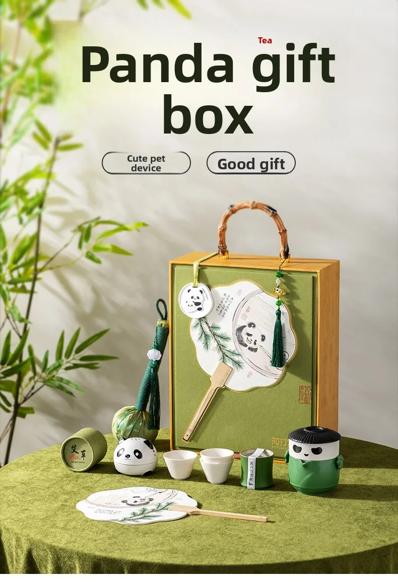 

Panda cultural creative gifts, Chengdu souvenirs, tea set sets, business gifts