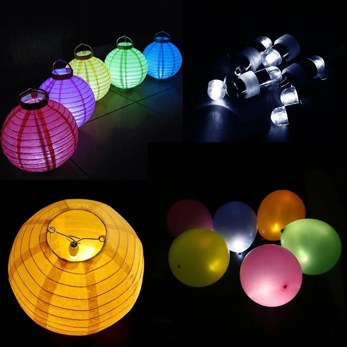 8PCS Mini Super Bright Waterproof Balloon Light Creative LED DIY Rainbow Party Child Handmade Luminous Lamp Toys With Battery - view 3