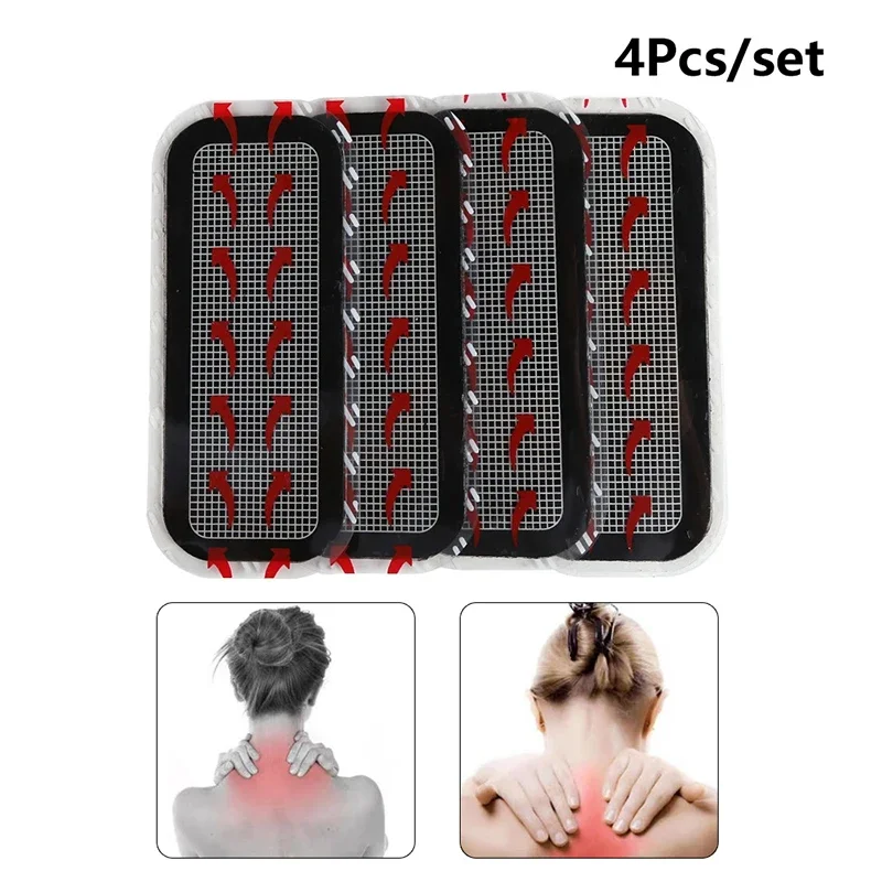 

2/3/4Pc Abdominal Patche Replacement Gel Sheet Electrode Pad Electric Muscular Stimulation Patch Excellent Conductivity Reusable