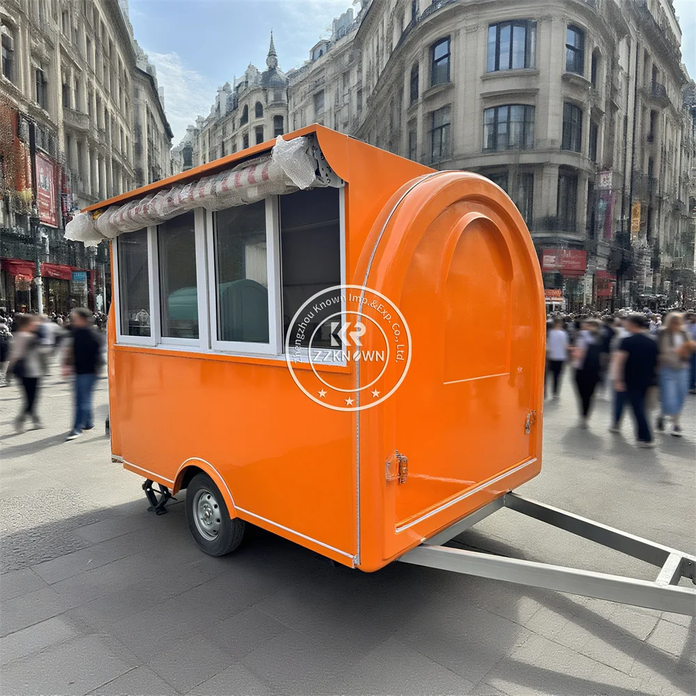

Customized Food Trailer Street Ice Cream BBQ Cart Mobile Catering Trailer Concession Food Truck Trailer With Full Kitchen