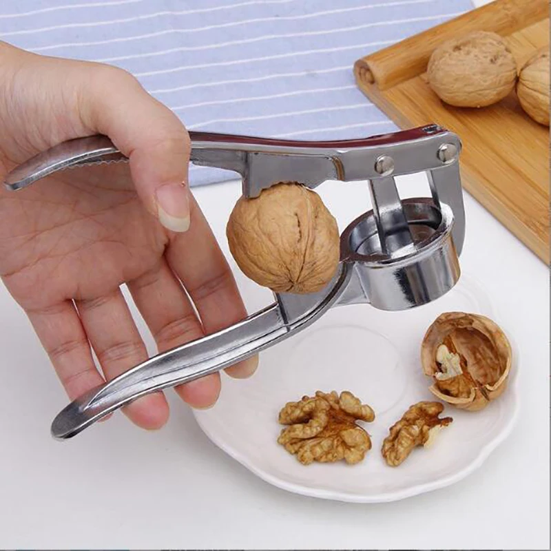 

Garlic press household multifunctional dual-purpose garlic pounder walnut clip kitchen stainless steelcolor manual garlic masher