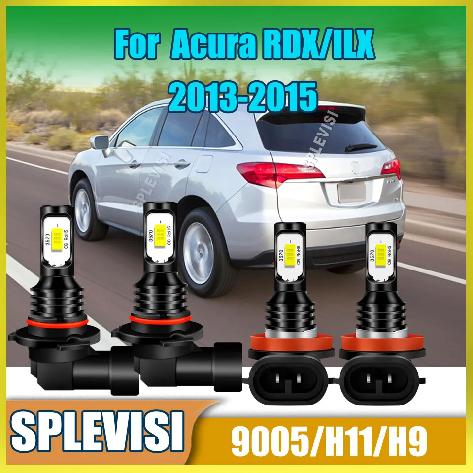 

6000K Auto Lamp Car Lights Headlight Foglight Lighting Set convert the original bulbs diy For Acura ILX/RDX 2013 2014 2015