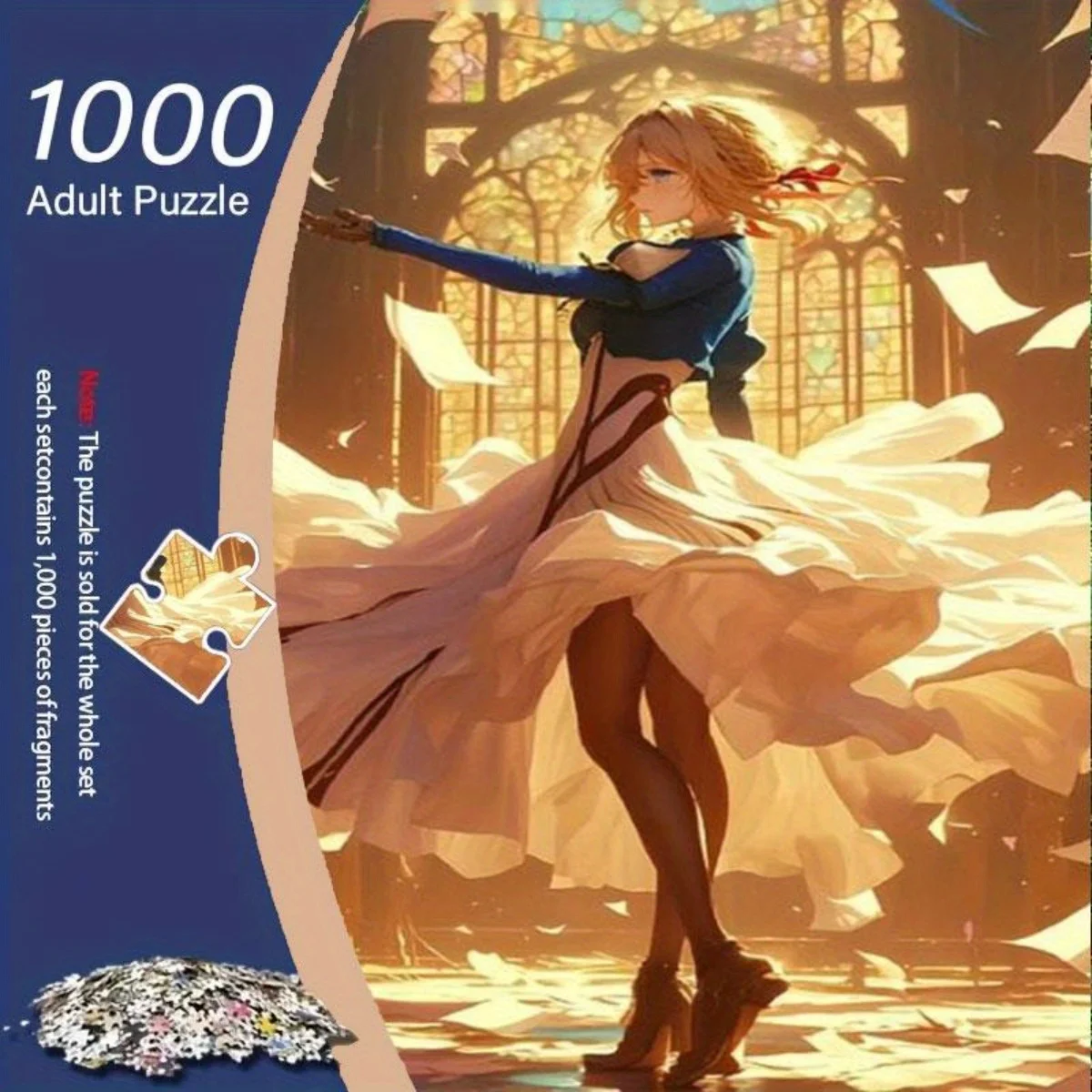 

Пазл-головоломка на 500/1000 элементов с аниме-девушкой, развивающая игрушка для детей, детские игры, рождественский подарок