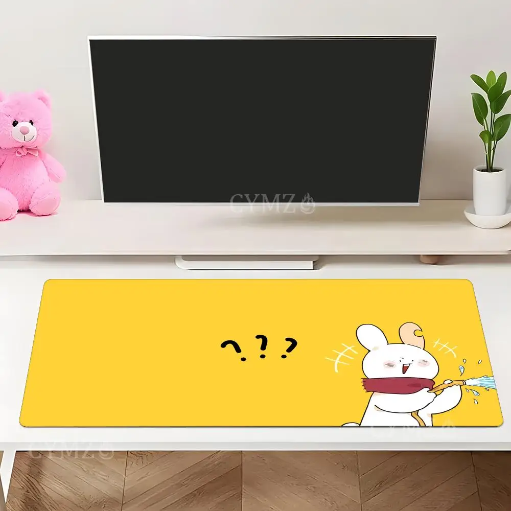 شقي الأبيض أرنب أنيمي ماوس الوسادة حصيرة مكتبية الألعاب الحصير المضادة للانزلاق دائم مكتب الملحقات لوحة المفاتيح منصات سطح المكتب maus الوسادة