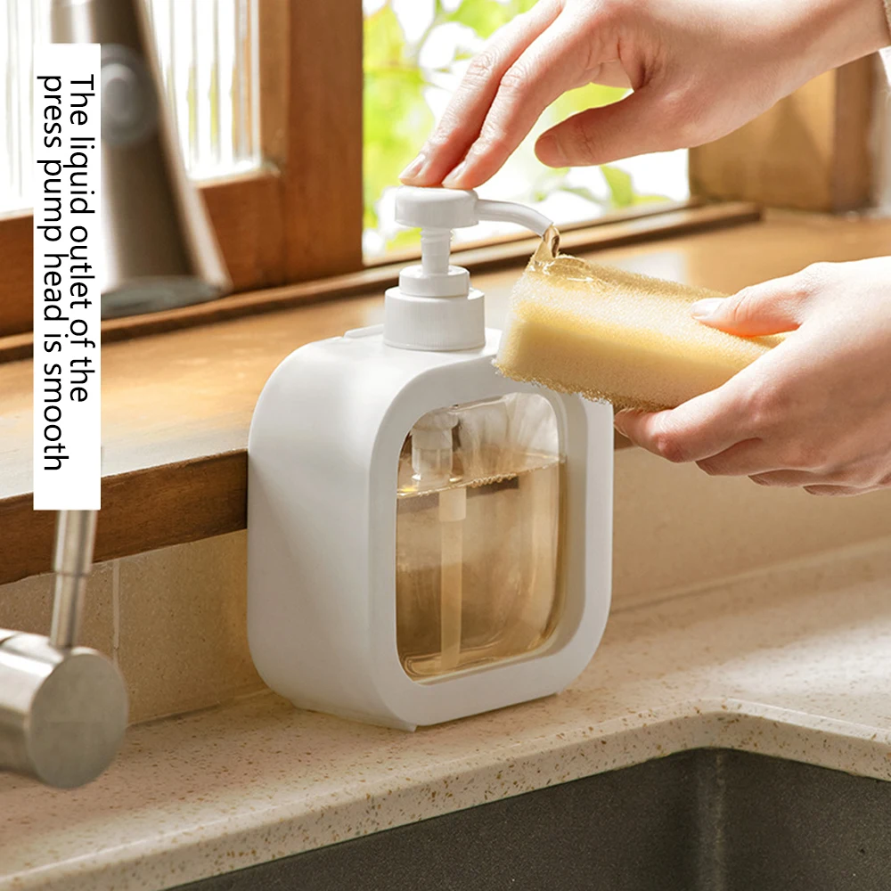 300/500ml Bathroom Soap Dispensers Portable Refillable Lotion Shampoo Shower Gel Travel Dispenser Empty Bath Pump Bottle