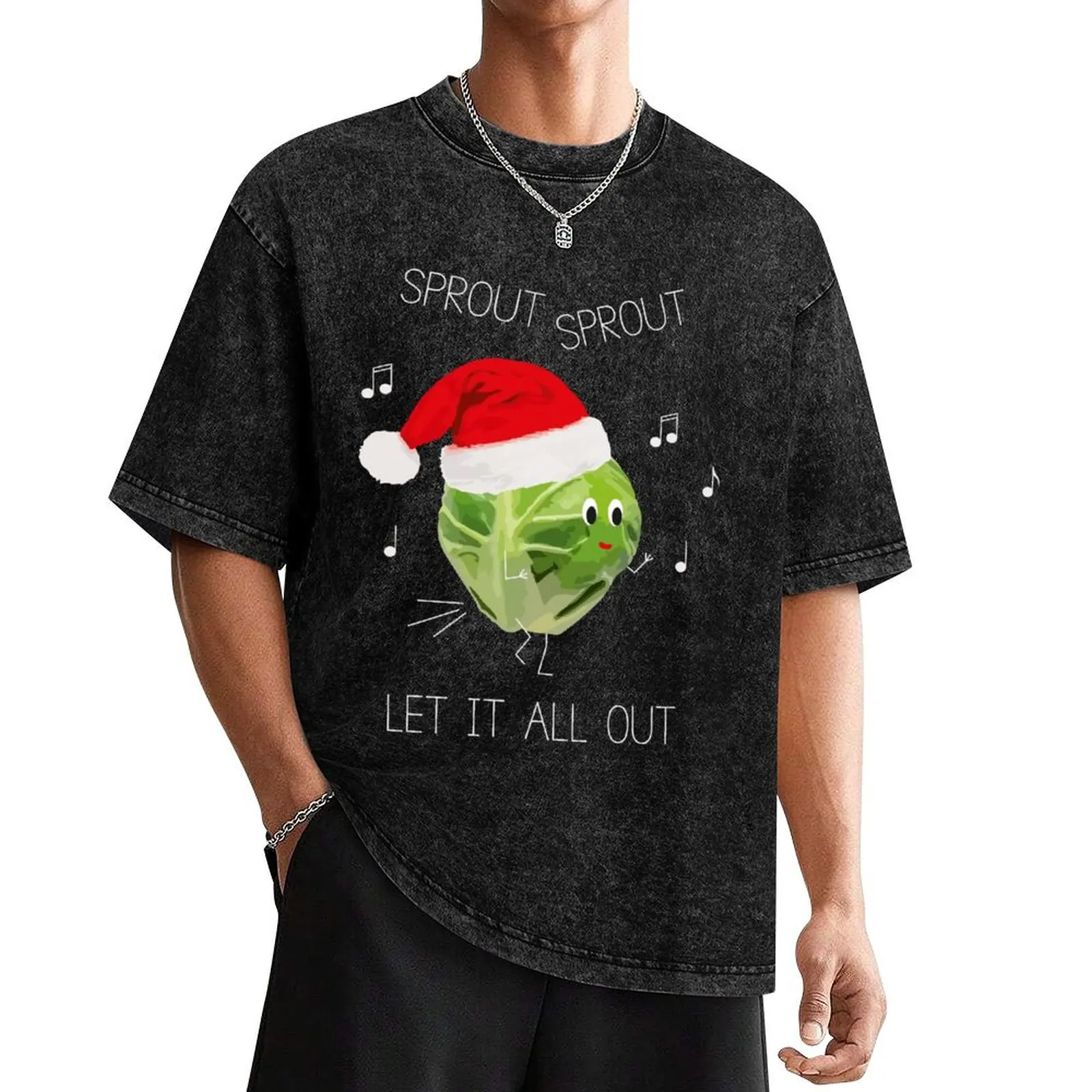 Christmas Brussel Sprouts Lover T-Shirt cute tops cute clothes men t shirts high quality