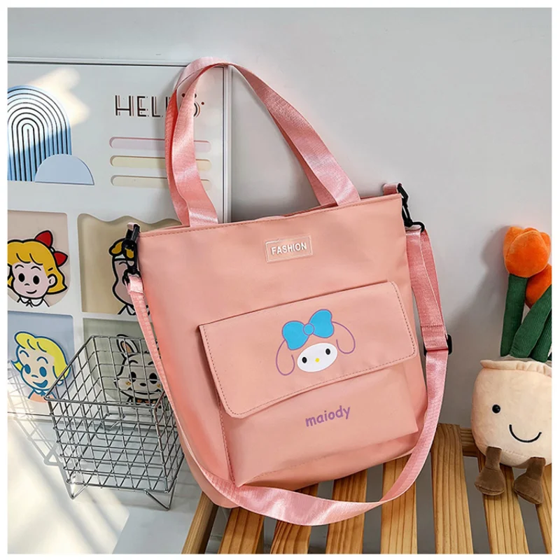 Sanrio New Hello Kitty Messenger Bag Cute Cartoon Lightweight and Large Capacity Spine Protection Pacha Dog Single-Shoulder Bag