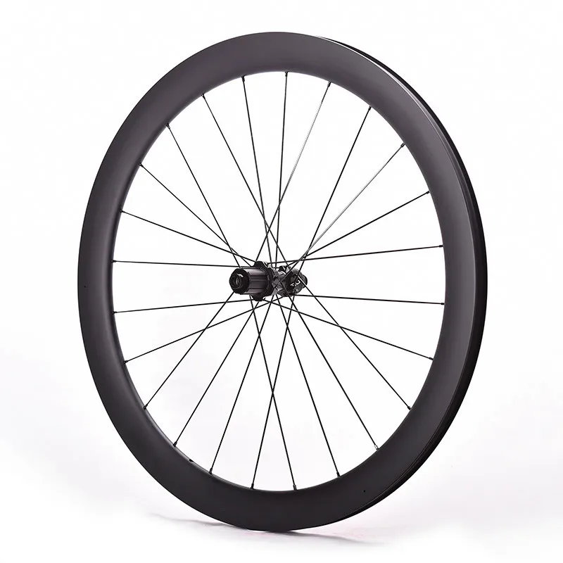 700C Rennrad Carbon-Scheibenbremsen-Laufräder, Tiefe 38/46/50/58mm, Clincher/Tubeless Fahrradlaufräder, Carbon-Rennrad-Scheibenlaufradsatz – Detail 10