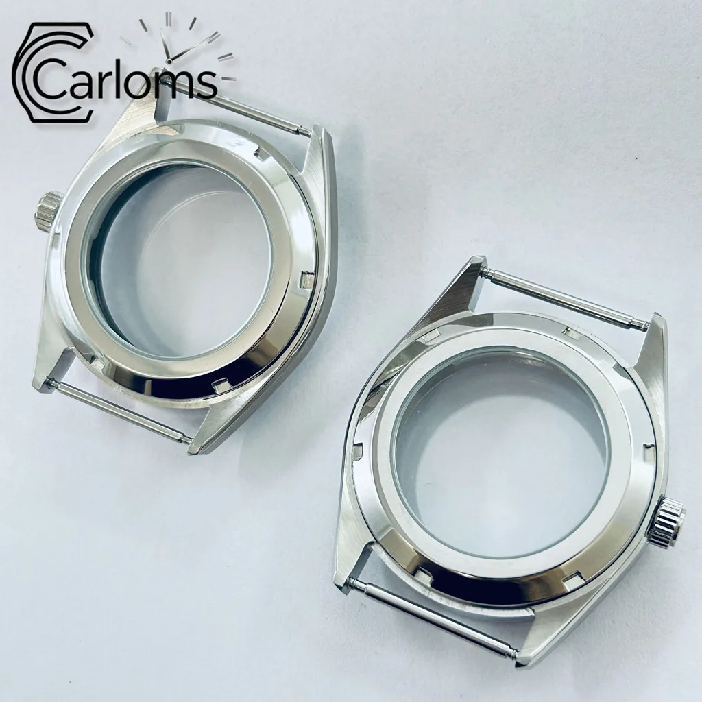 40mm NH35 NH36 NH34 NH38 NH70 NH72 Uhrengehäuse Silber Schwarz Weiß Kapitelring Edelstahl Saphirglas Uhrenteile – Detail 4