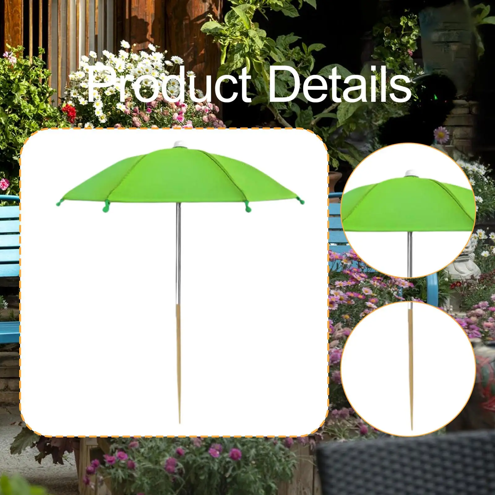 Patio Plant Umbrella with Sturdy Steel Frame Sun Block Shade Cover Parasol for Outdoor Flowers and Vegetable Beds Patio Plant Umbrella with Sturdy Steel Frame Sun Block Shade Cover Parasol for Outdoor Flowers and Vegetable Beds