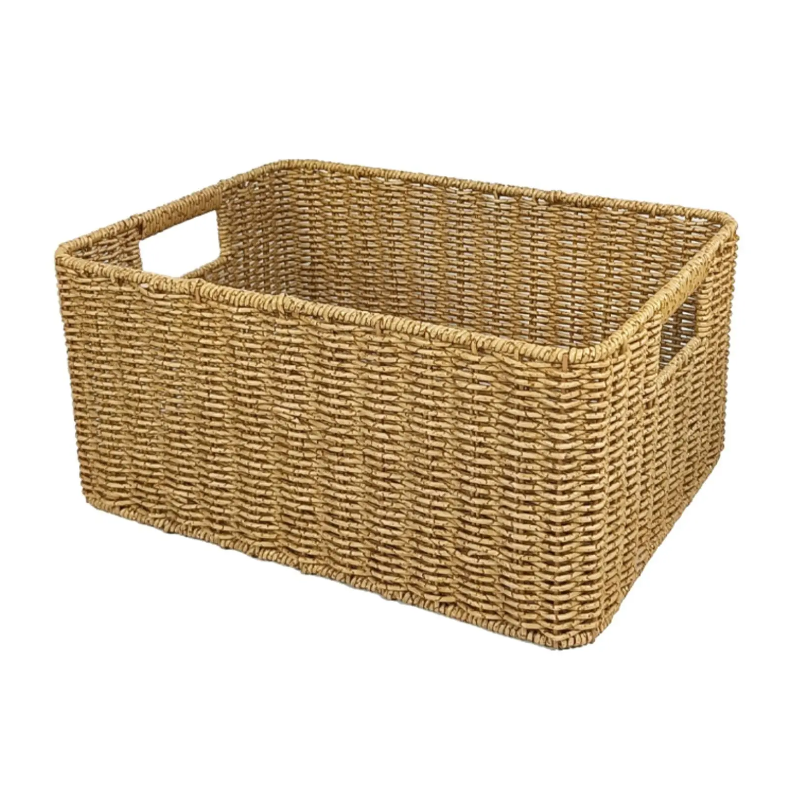Panier en rotin imitation pour rangement, panier à fruits de bureau, organisateur polyvalent pour la chambre d'enfant, comptoir