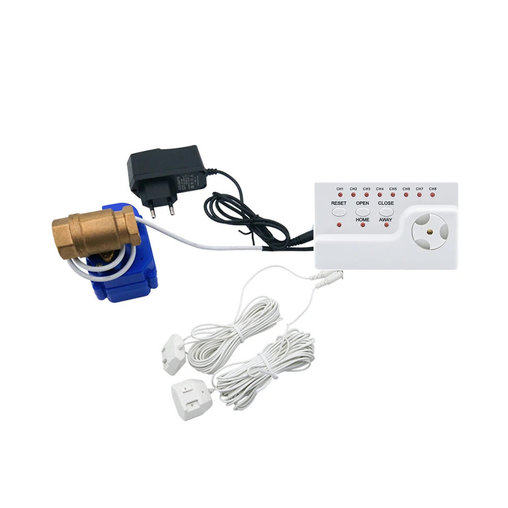 2 Buah Sensor Air 6 Meter Jack 2.5Mm dengan Probe Deteksi Sensitif Tinggi untuk Sistem Kebocoran Air WZ805, WZ806, WZ807 WZ808 WZ800