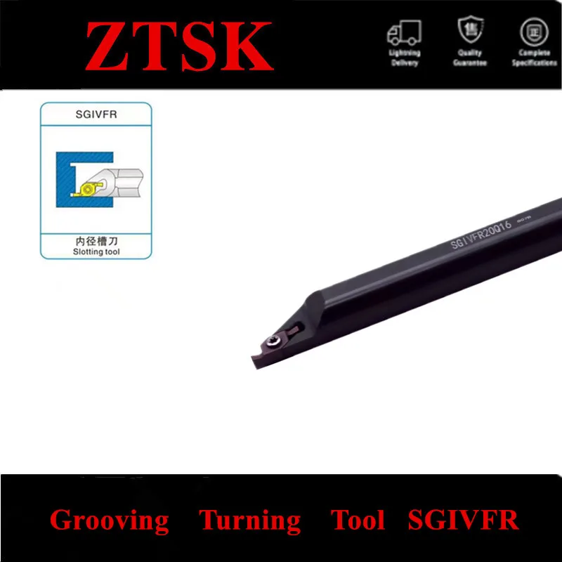 1PCS SGIVFR Internal End Face Slotted tool Holder SGIVFR16Q16 SGIVFR20Q16 SGIVFR25R16 16mm 20mm 25mm CNC Turning Lathe Tool