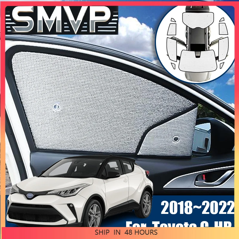 

New Sunshades For Toyota C HR CHR 2018~2022 2021 2020 Accessories 2023 Car Windshield Anti-UV Visor Sun Blinds Cover Interior Pa