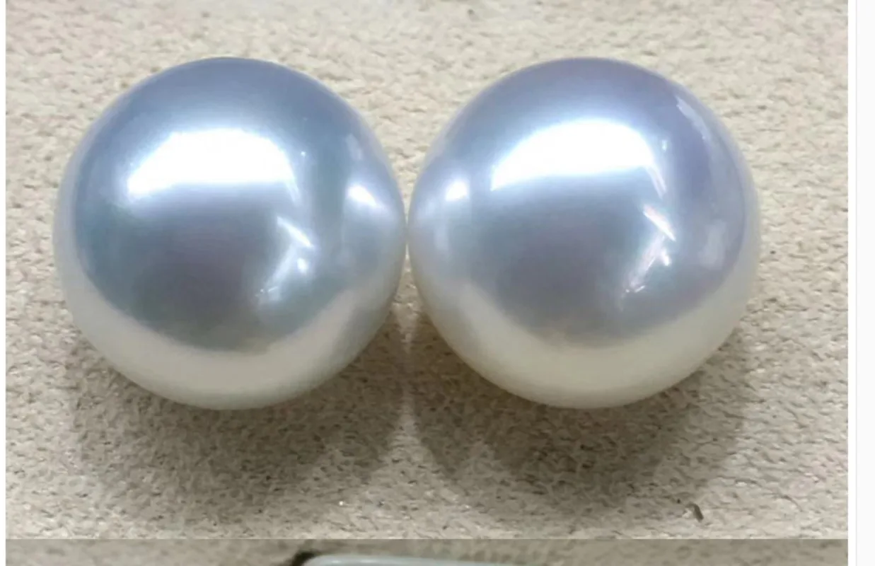 

Pair of 12-14mm White Round Loose Pearl Women Wedding Party Jewelry Accessories Earring Ring Bracelet Pendant 259A
