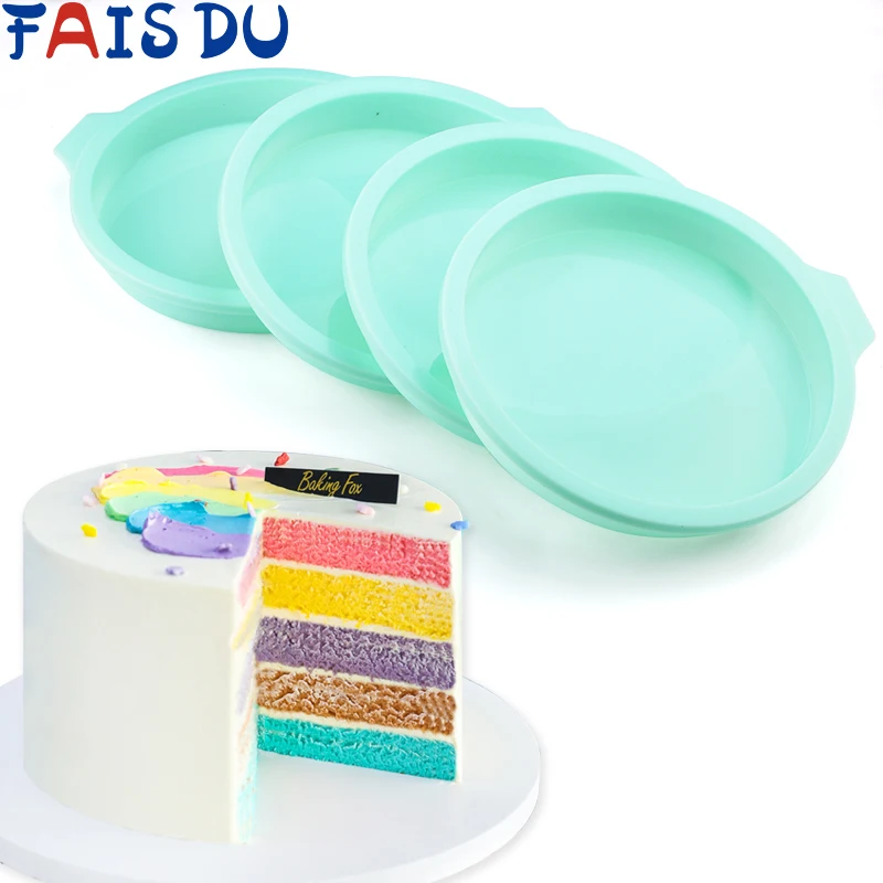 

Silicone Layered Cake Round Shape Mold Kitchen Bakeware DIY Desserts Baking Mold Mousse Cake Moulds Baking Pan Tools