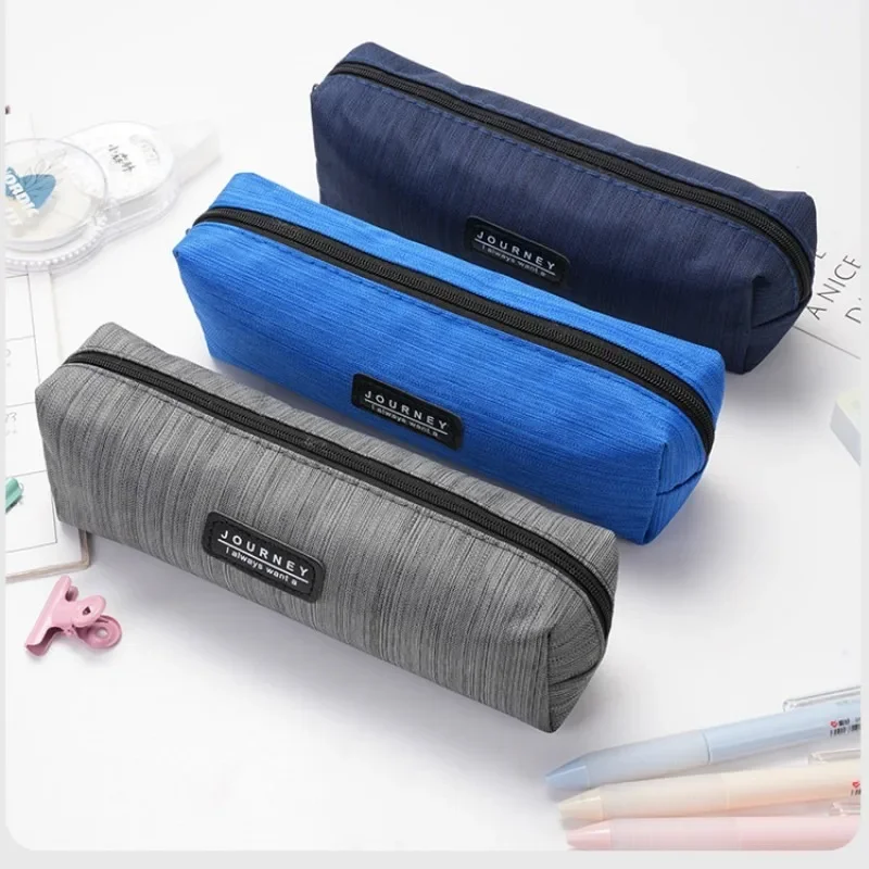 1 шт., сумка-карандаш, большой вместительный чехол для ручек, коробка для хранения, простой стиль унисекс, школьные принадлежности, аксессуары, канцелярские принадлежности