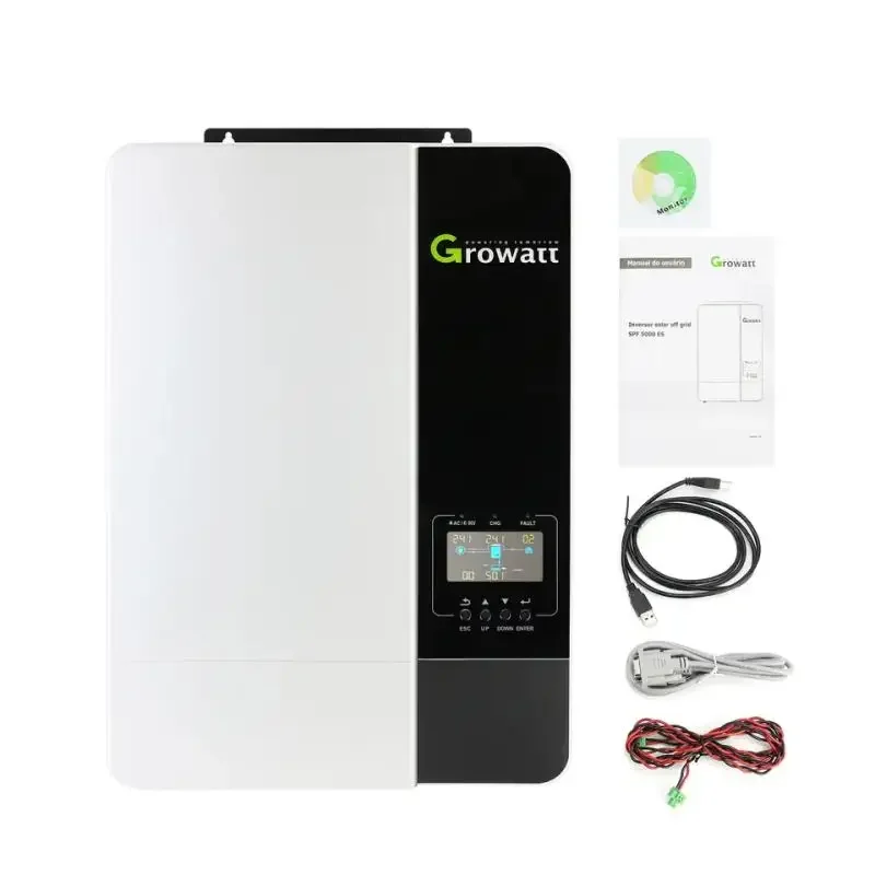 High Frequency Growatt 3KVA 1Phase Onduleur Solaire Inverter With WIFI/GPRS Remote Monitoring