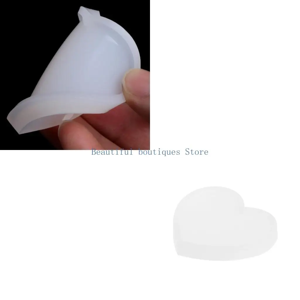 

U4LF формы из смолы сердце силиконовые формы для литья ювелирных изделий формы для подставок для ювелирных изделий из смолы