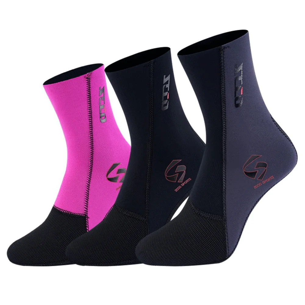 Calcetines de neopreno antideslizantes para hombre y mujer, medias de Material suave para buceo, natación, kayak, surf, playa, agua, 3mm