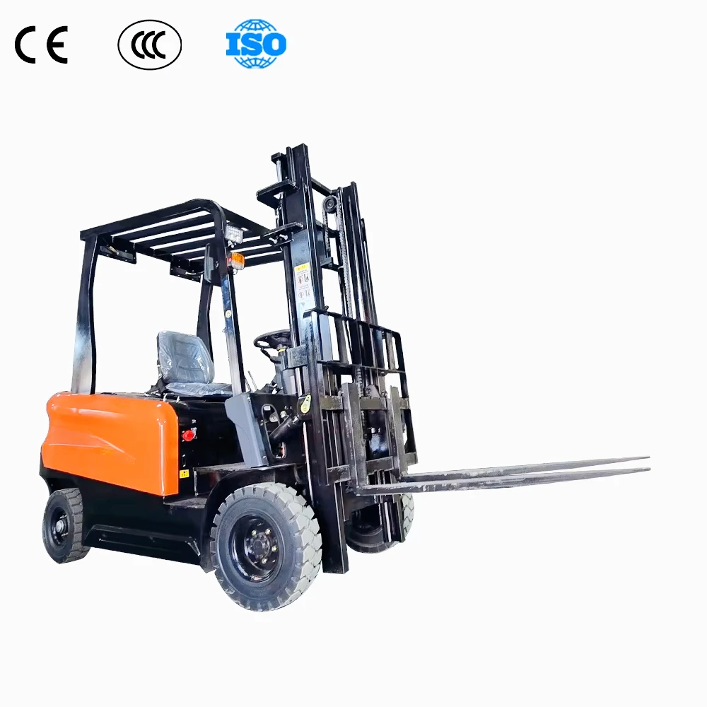 China New Hydraulic Stack Truck Small Fork Lift Pallet Jack Stacker 1 Ton 1.5 Ton 2 Ton Electric Forklift for Sale