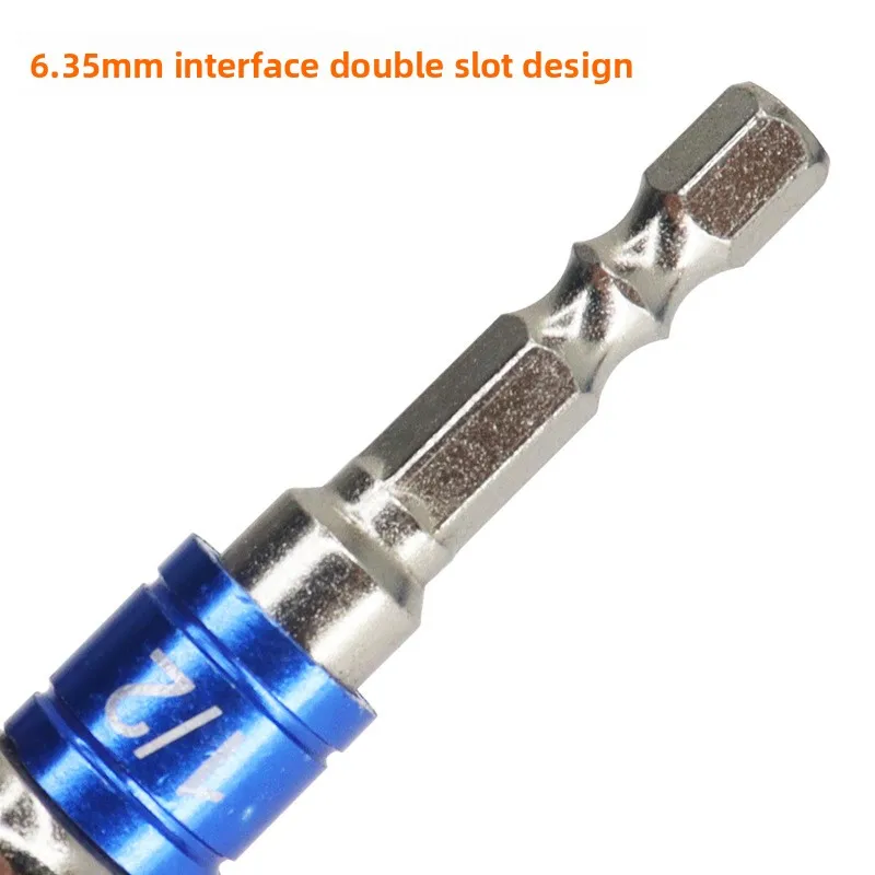 Multi Functional Hex Shank To Square Drive Socket Adapter Extension Bar Impact Driver Drill Converter Woodworking Hand Tool Set view 3