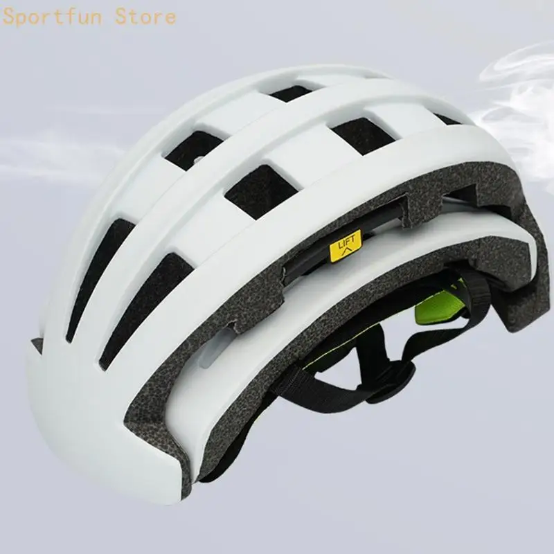 Foldable bike Cycling Helmet with clip and shell air openings X7JD