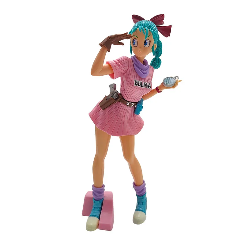 Animación Dragon Ball Debut Bulma chica Sexy figura de Anime colección modelo lindo muñeca juguetes caja de ordenador de escritorio ornamento
