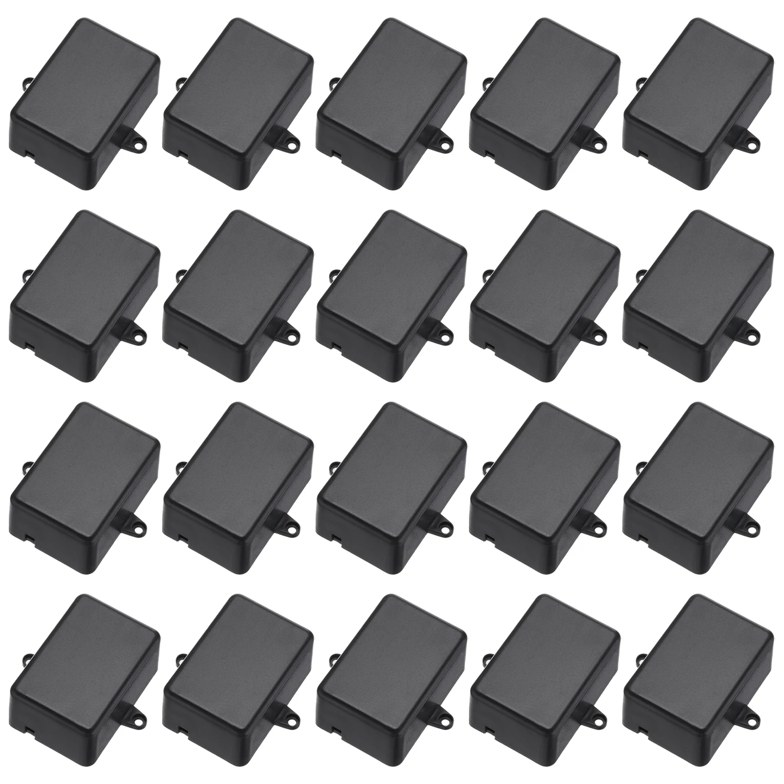 20Pcs Black ABS Junction Box Dustproof DIY Electronic Wiring Box Enclosure Project Case Housing Instrument Case Electronic Cases