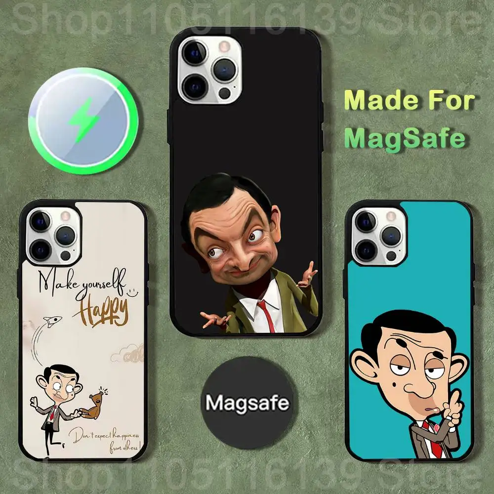 

Funny Mr B- BeanS Phone Case For iPhone 17,16,15,14,13,12,11,Pro,Max,Plus,Mini,SE4,E Magnetic Magsafe Wireless Charging