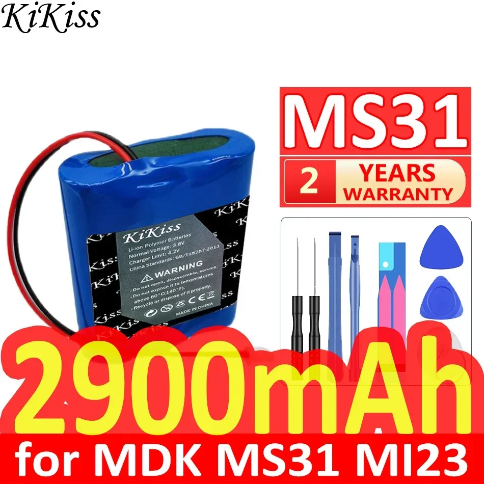 Аккумулятор KiKiss 2900 мАч для MDK MS31 MI23 ICR18650 11,1 В