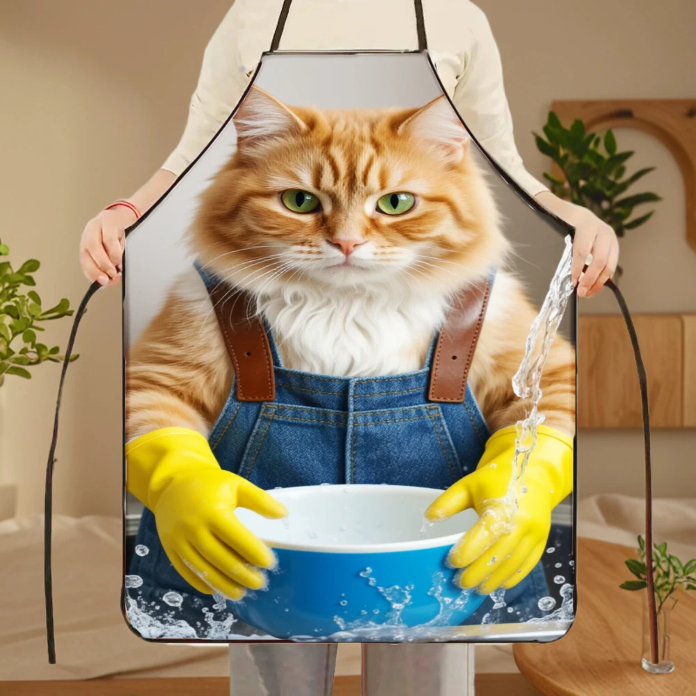 Avental Engraçado de Gato Lara - Mom'S Home Cooking avaliação e preço