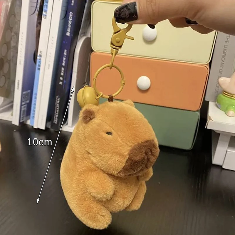 Porte-Clés en Peluche Capybara, Pendentif de Sac Mignon, Créatif, Animaux, Kawaii, Cadeau d'Anniversaire, 1 Pièce