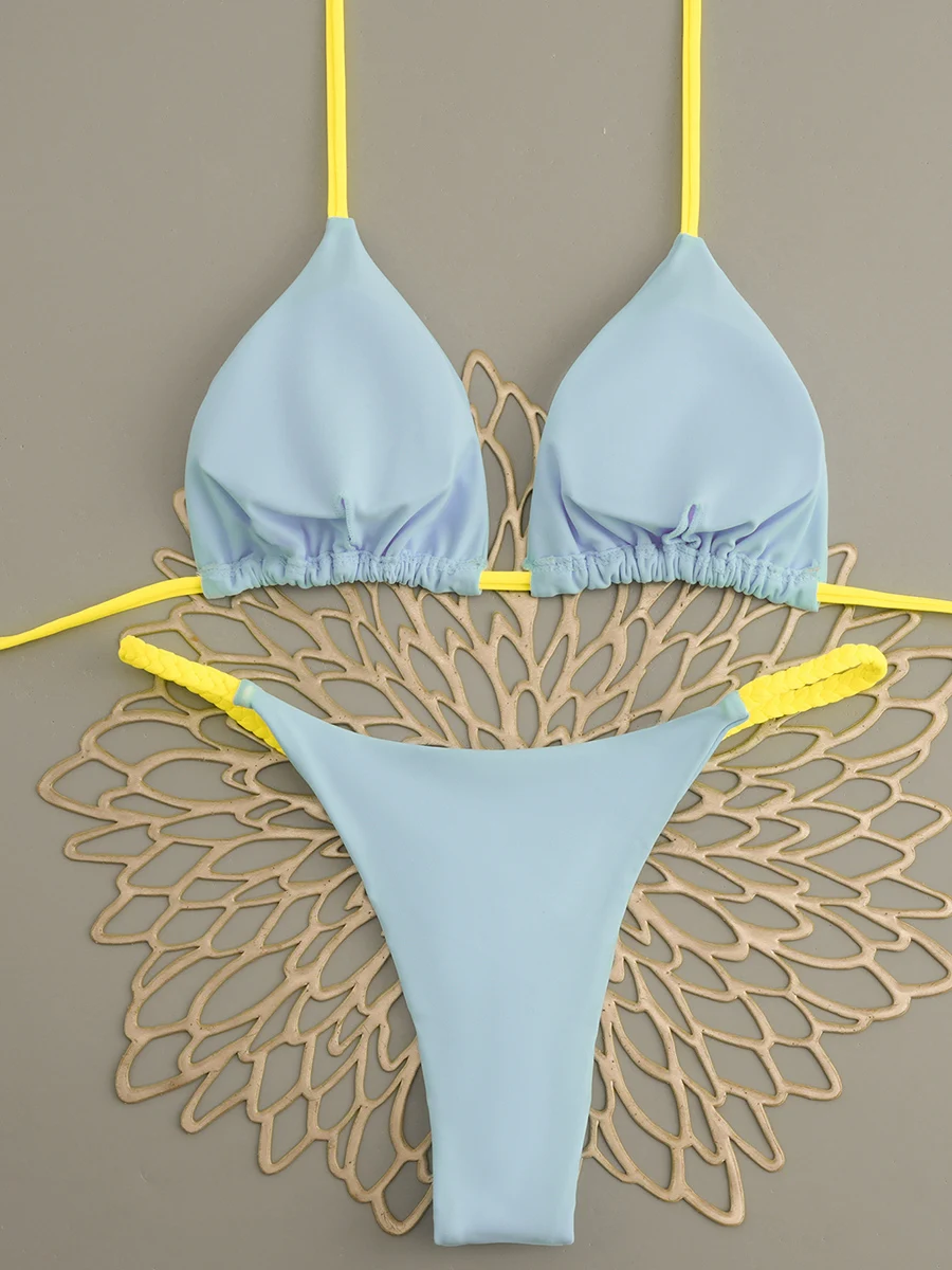 マイクロビキニ 2026 プッシュアップ レディース水着 セクシー水着 ミニビキニセット Tバックビキニ水着 ホルターネック サマービーチウェア