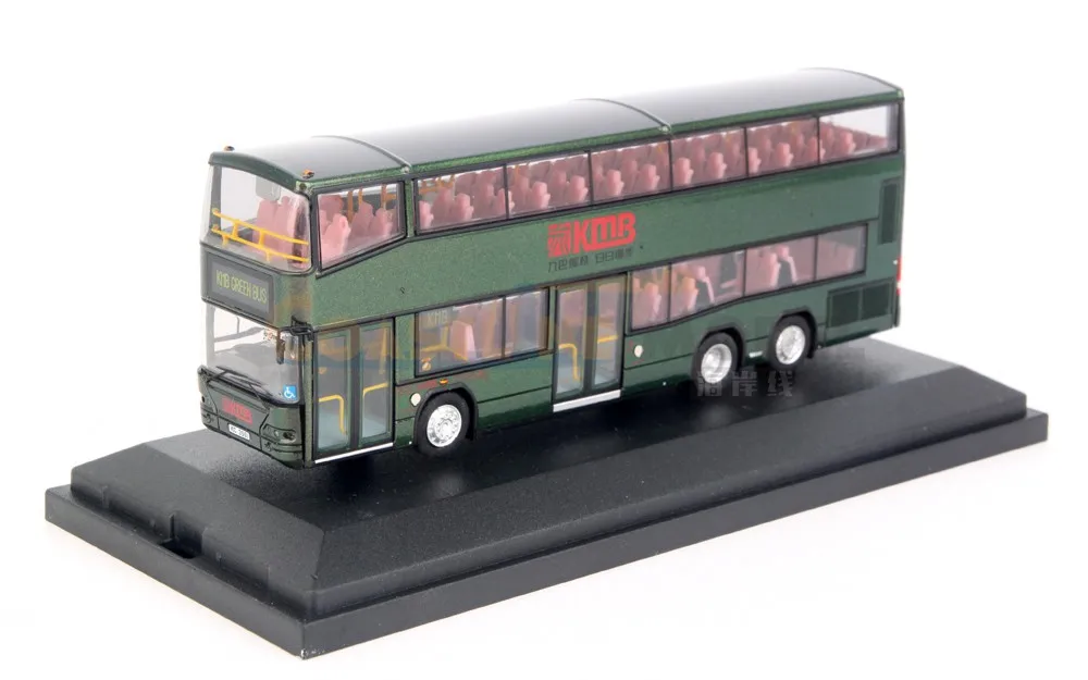 1:76 Scale Diecast Alloy Hong Kong NEOPLAN Double Decker Bus Toys Cars Model Classics Nostalgia Adult Souvenir Gifts Static