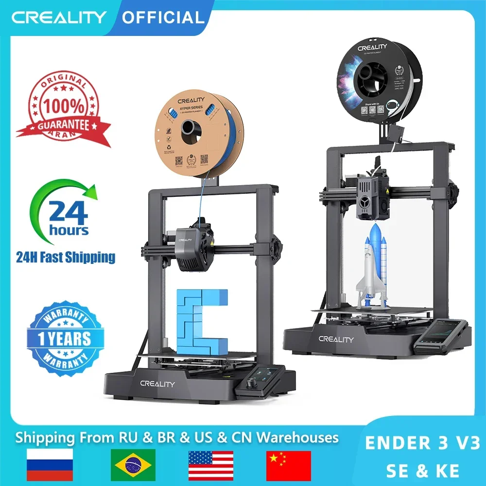 Creality Ender 3 V3 SE 250MM/S Ender 3 V3 KE 500MM/S Ender 3 V3 600MM/S Fast Printing 3D Printer with Automatic Leveling