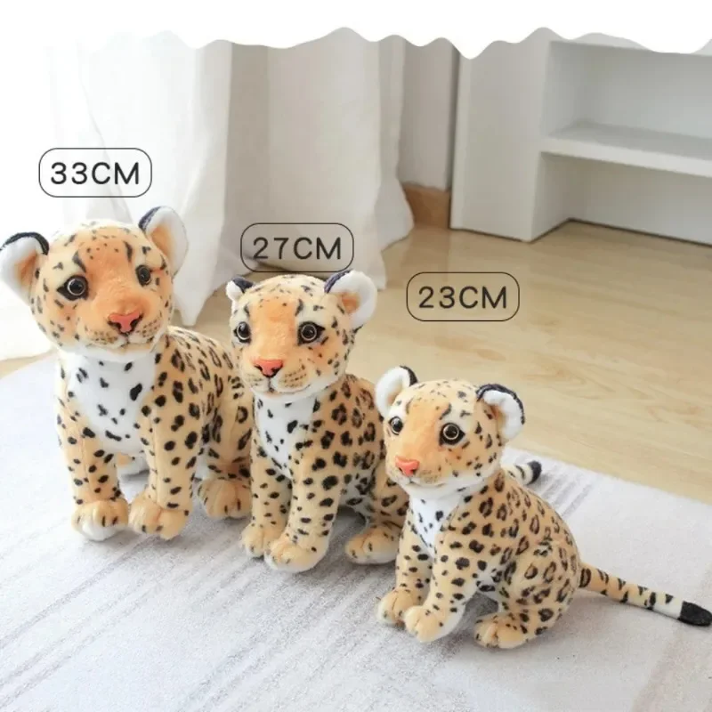 Cute Peluches Newborn Photography Props Creativity Simulation Snow Leopard Lion Cheetah Toy Doll Soft Plush Black Panther Toys