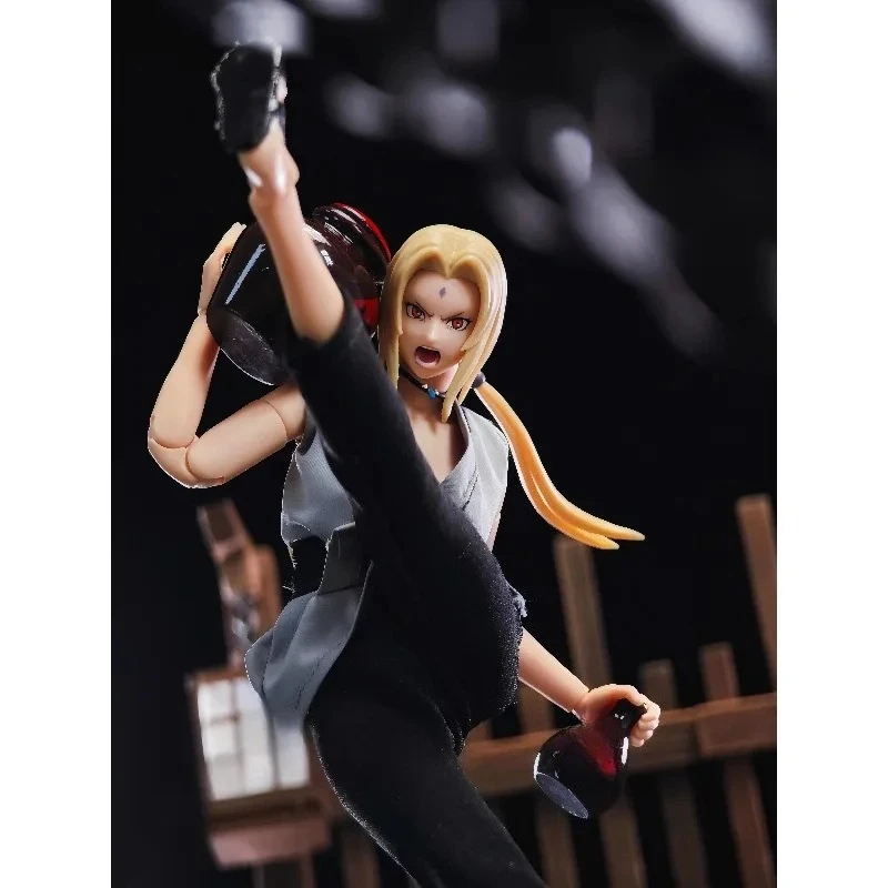 1/12 Scale Female Doll Five Generations Tsunade Cloth Grey Top Pants Green Coat Model Fit 6" Action Figure Body Toys