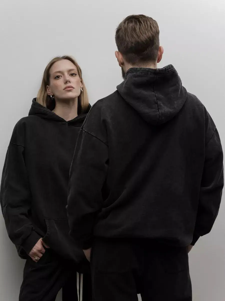 Couple Washed Hoodies Female Oversized Fashionable Streetwear Hip Hop Cotton Pullovers Multicolor Comfortable Clothing Women