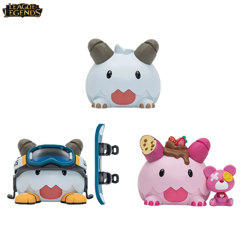 

League of Legends Poro Skiing Valentine's Day Exclusive LOL Static State Model Tabletop Decoration Collectibles Game Periphery