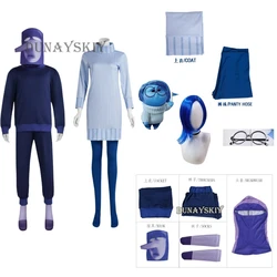 Inside 2 Anime Joy Cospaly Fear Anger Disgust Sadness Dress Adults Kids Joy Birthday Costume Wig Outfit Clothes Halloween Suit