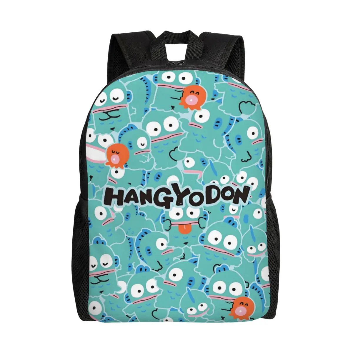 

Рюкзаки Kawaii Hangyodon на заказ для мужчин и женщин, водонепроницаемые школьные сумки с классическим принтом в виде животных, сумки для книг с принтом