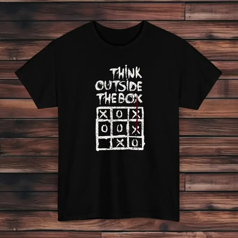 

Think Outside the box | Motivational Gothic | Dark Humor | Tic-Tac-Toe