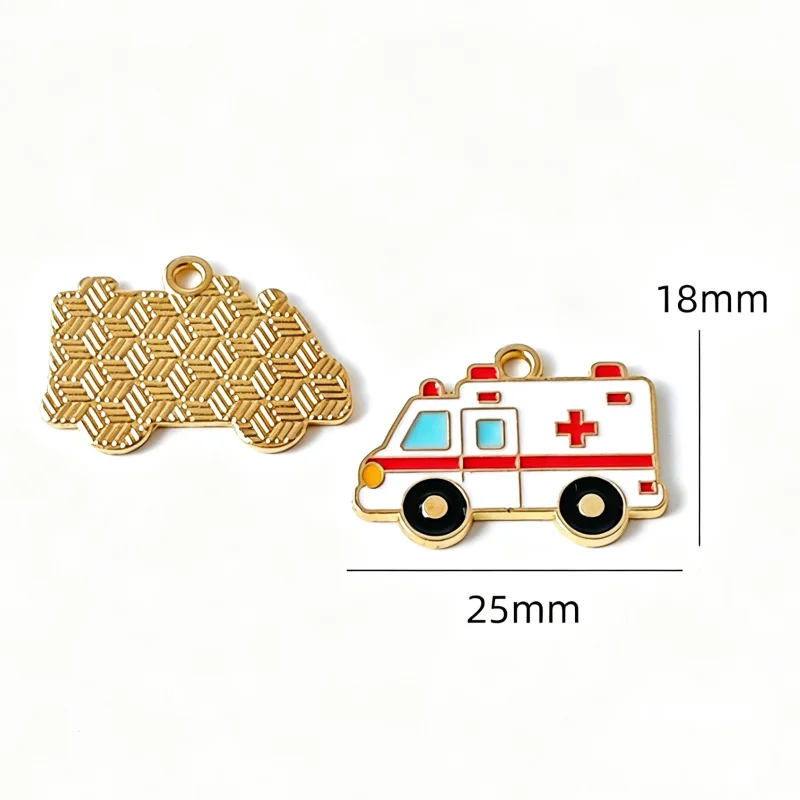 10pcs transportation vehicles, cars, airplanes, alloy drip oil accessories, DIY keychains, pendants, pendants view 2