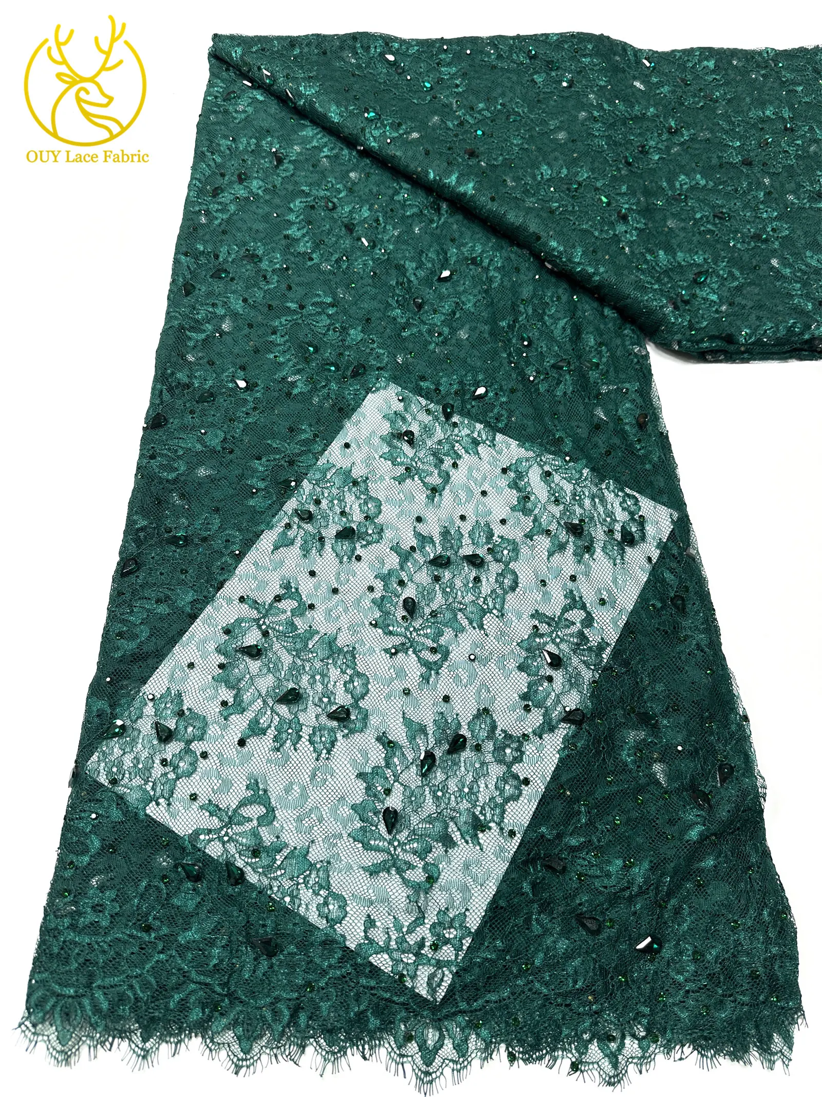 2026 Heißer Verkauf Lila Afrikanischer Französischer Tüll-Spitzenstoff mit Steinen Bestickt Elegantes Nigerianisches Brautkleid für Hochzeitsfeier 3 Meter – Detail 25